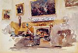 James Abbott Mcneill Whistler Canvas Paintings - Moreby Hall